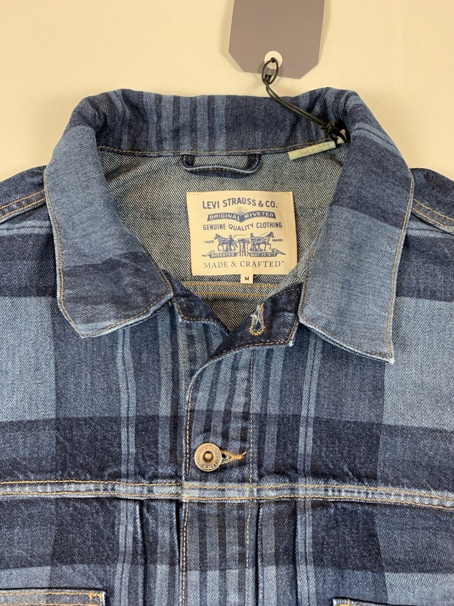 LEVIS MADE AND CRAFTED LMC OVERSIZED TYPE II TRUCKER ADMIRAL