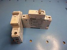 Used, Free Ship, 2 Count , Allen Bradley 1492-CB1 Circuit Breaker 5 Amp, 1 Pole