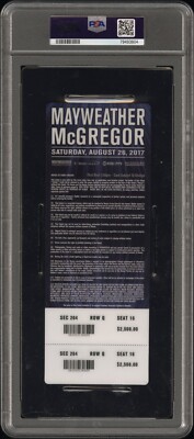 Floyd Mayweather Signed Ticket VS McGregor 8/26/2017 PSA 50-0 | eBay