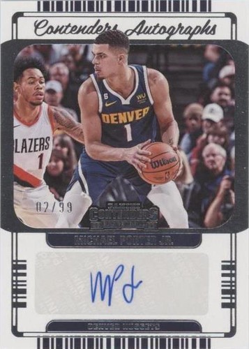 2022-23 Panini Select Retail Michael Porter Jr. Blue Prizm Premier