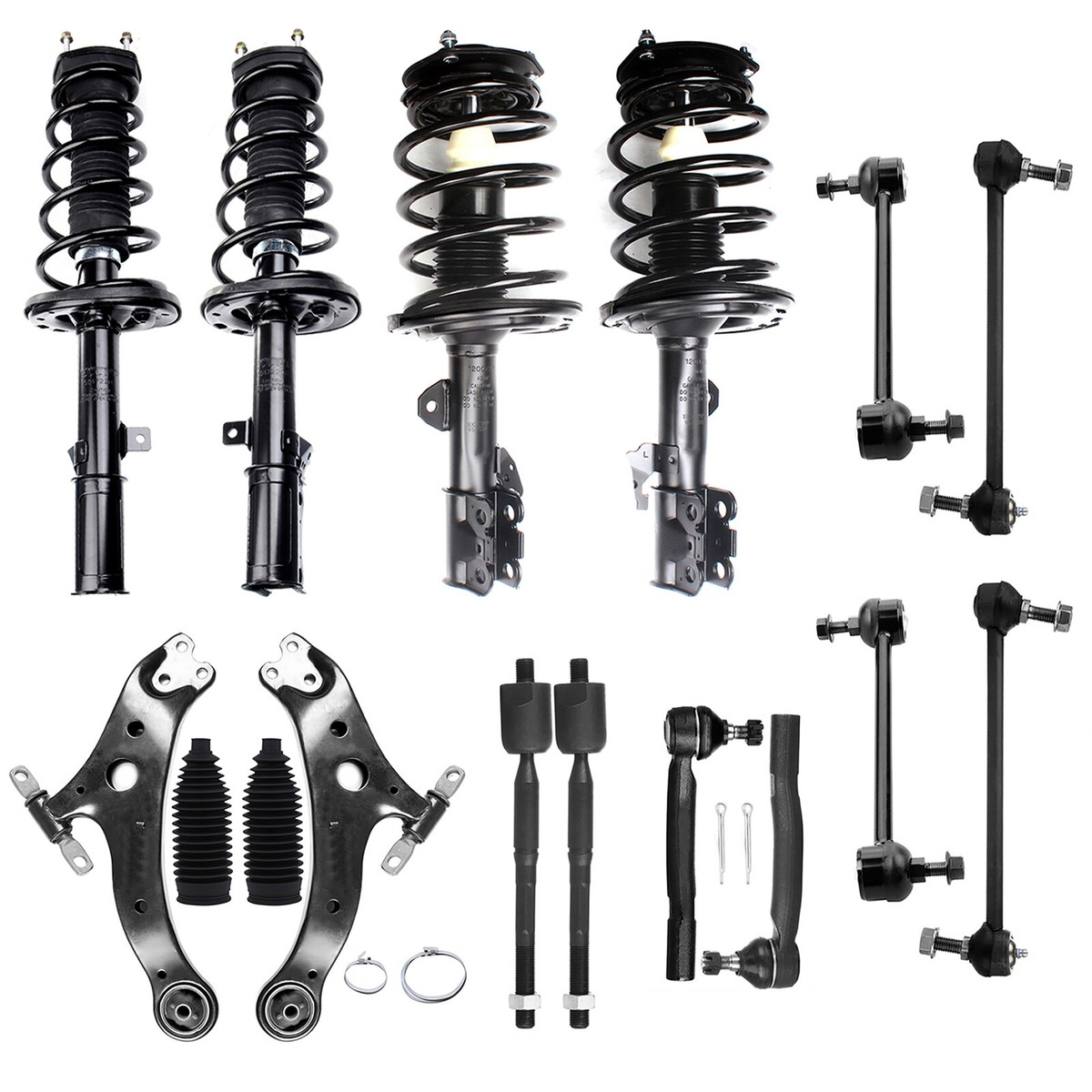 【camry】3点セット 16pcs For 2004-2006 Toyota Camry Front & Rear Complete Struts