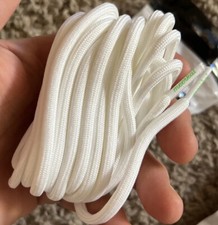 Meerkat lightweight stretchy Snowboard Boot Laces 99   Snowboarding Round White