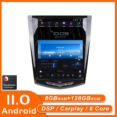 For Cadillac Ats Cts Srx 2013-2018 Android Car Radio Tesla Screen 2din Stereo