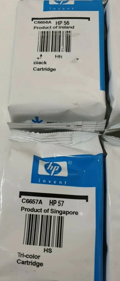 HP 56 & HP 57 Genuine Black & Colour Ink cartridges - C6656A C6657A - Image 2 of 4