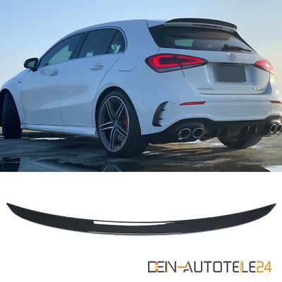 Für A Klasse W177 Schrägheck Dachspoiler GLANZ SCHWARZ SPORT Optik
