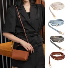 Adjustable Leather Crossbody Shoulder Bag Strap Handbag Belt Replacement Thin  