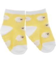 Yellow Baby Lamb Socks