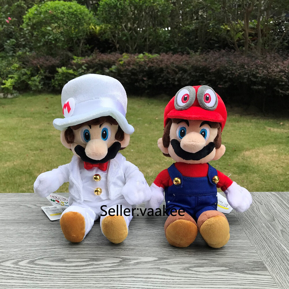 Style Super Mario Odyssey Plush Cappy Hat Wedding Dress Mario Stuffed Toy  Doll