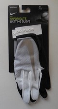 Nike Vapor Elite Batting Gloves Wrap Unisex Black/White/Metallic Silver Medium
