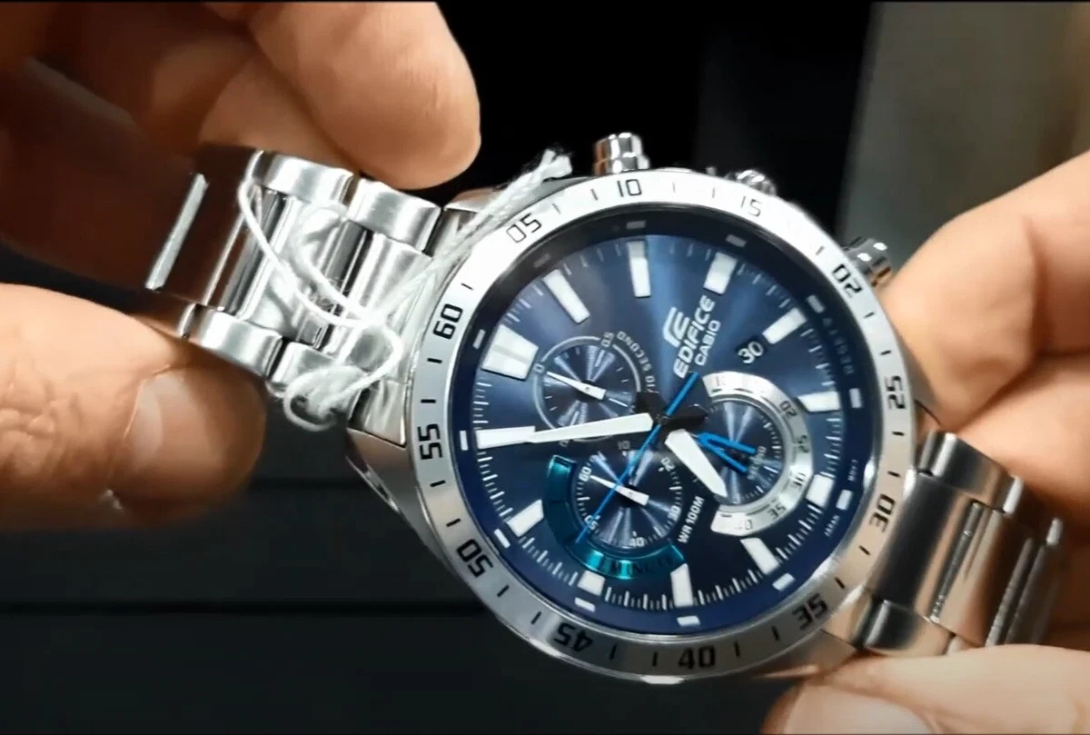 Casual Men\'s Quartz Analog | Watch Casio EFV-620D-2A eBay Edifice Blue Chronograph