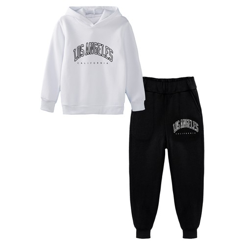 Kids Tracksuit Exercise Sweatshirt+Pants Set Sportswear Long Sleeve Sport Suit - Picture 11 of 85