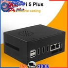 Fit for Orange pi 5 Plus metal cooling case with fan and external antenna Wifi U