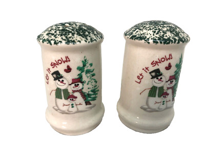 Vintage Attico 1998 Let It Snow Set of Salt & Pepper Shakers