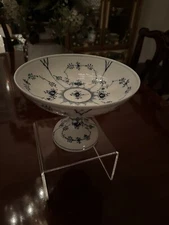 Royal Copenhagen Blue Fluted Plain, Compote, Model 1/22. 8 3/8” Dia. Perfect