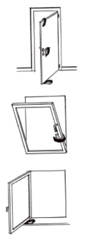 2 Türstopper Fensterstopper Doorstop House Mouse Fensterkeil weiß Artikel-Design - Bild 4 von 4