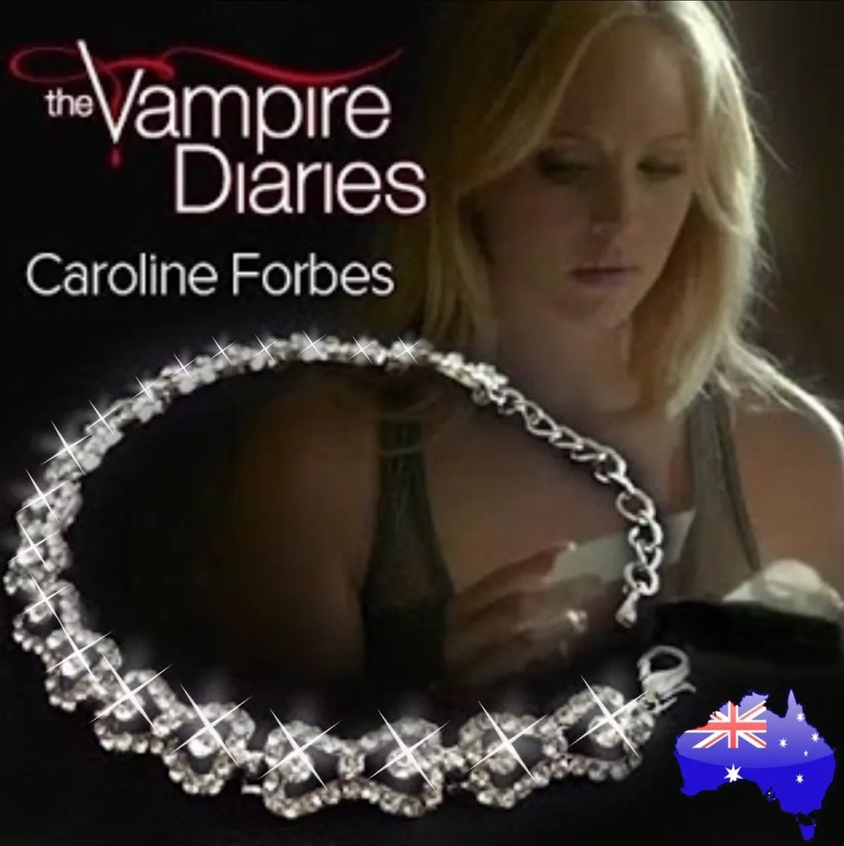 Heart Filigree Locket Necklace Caroline Forbes TV Series -  Sweden