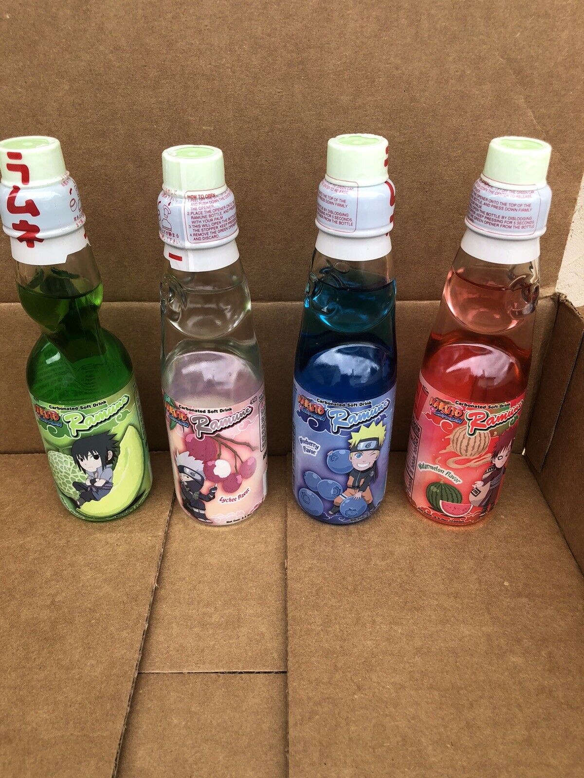 Now on sale Ranking TOP20 Limited Edition Naruto Ramune Bottle Soda Bottles Set Japanese 4