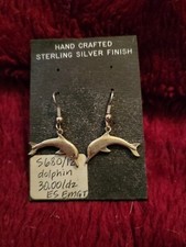 dolphin earrings sterling silver
