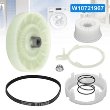 7PCS W10721967 Washer Pulley Clutch Parts Kit W10006384 for Whirlpool W10006356