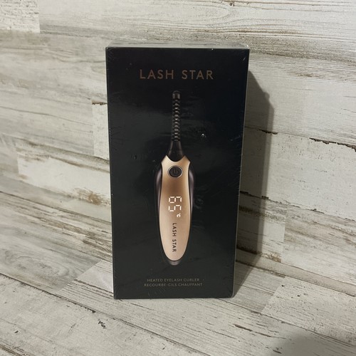 Lash Star Heated Eyelash Curler Boxed Sealed Lift Curl Style USB Charged Gold
