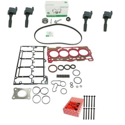 Timing belt kit INA + gasket set + ignition coils for VW 1.5 TSI Elring 530071110 DAC 