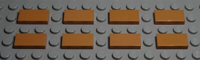 LEGO Tile - Tile 1x2 Ochre 8 Pieces (2899)