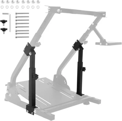 Supllueer Racing Simulator Wheel Stand Support Arm Adjustable with Mounting Part