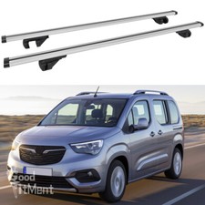 2x für Opel Combo Life Silber Dachträger Relingträger Gepäckablage Gepäckträger