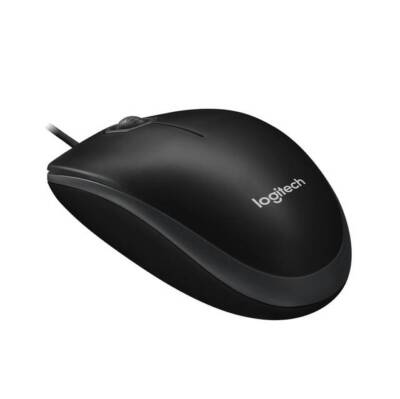 Logitech B100 910-001439Wired USB Optical Mouse (Black)