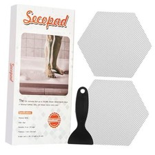 Original Bathtub Stickers Non-Slip, Hexagon Safety Shower Treads 12 Clear