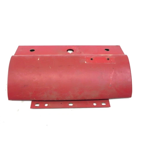 1959 FORD GALAXIE GLOVE BOX RED WITH HINGES WITHOUT CHROME TRIM OR EMBLEM USED