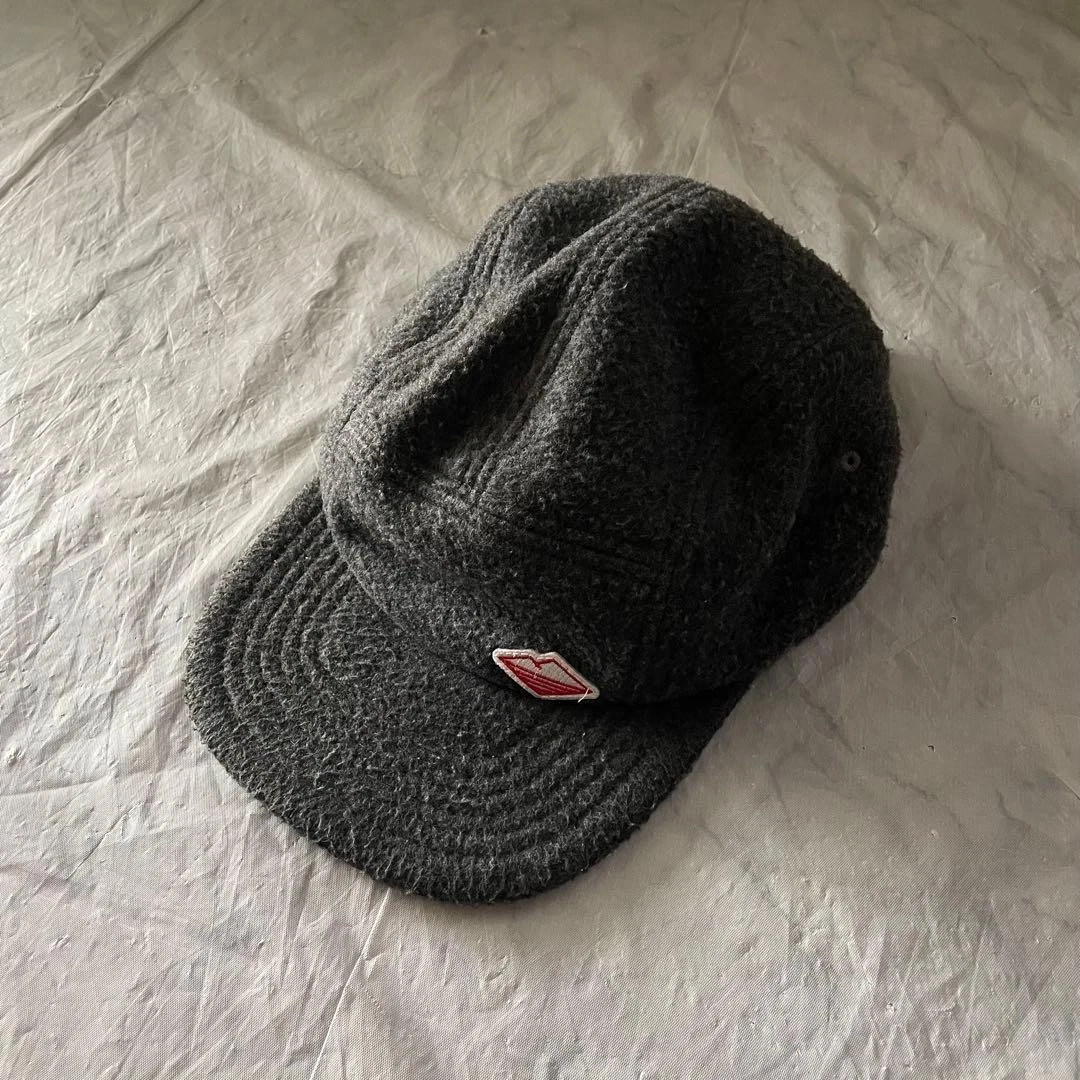 Battenwear 90s 5-Panel Fleece Jet Cap Made in USA Black Gray Vintage