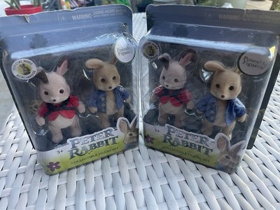Peter Rabbit Collectible Figure Set Poseable Peter & Flopsy