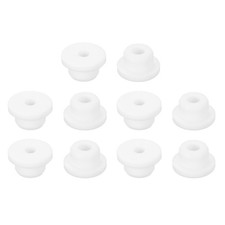 12Pcs Rubber Grommets 17mm Drill Hole, 8mm ID White Hole Plug Grommet