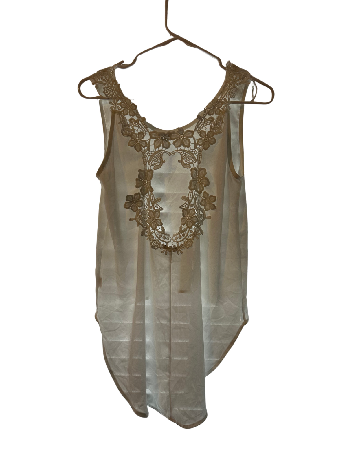 Charlotte Russe Womens White Casual Chic Blouse Size S