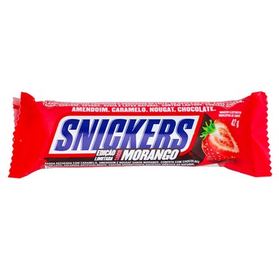 Snickers Morango Strawberry Chocolate Bar - 42 g. / 1.48 oz. x 20 Bars