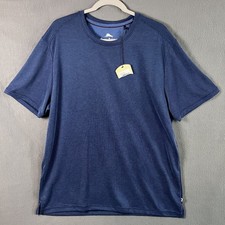 Tommy Bahama Men's Crew Neck Short-Sleeve Shirt Size XL Ocean Deep Blue