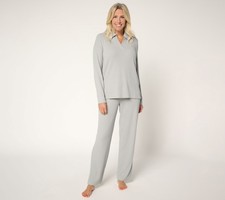 Cuddl Duds Regular Soft Rib Lounge Set Grey L Used