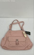 Lauren Ralph Lauren 685TTE Pink Pebbled Leather Shoulder Bag Purse New With Tags