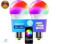 Poiuyto LED Smart GlüHbirne E27, Wlan LED Lampe Rgbww Dimmbare Mit 16 Millionen