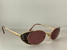 Tura Sunglasses 848 GBR Gold Amber Oval Metal Japan 48-21-130 Vintage FRAMES