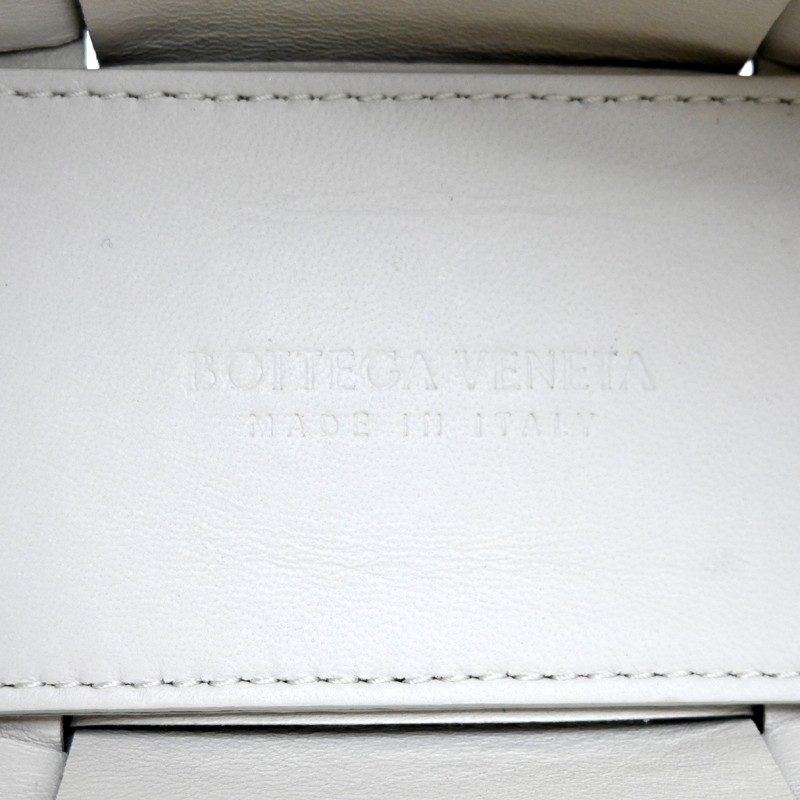 Bottega Veneta Candy Arco Tote Bag Lamb Leather Noir/White thumbnail 8