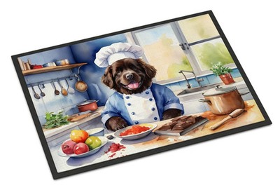 Newfoundland The Chef Doormat Front Door Mat Indoor Outdoor Rugs for Entryway,