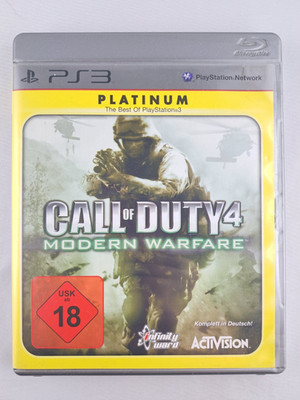 PS3 Call of Duty 4 Modern Warfare Sony Playstation PS 3 Spiel mit Anleitung