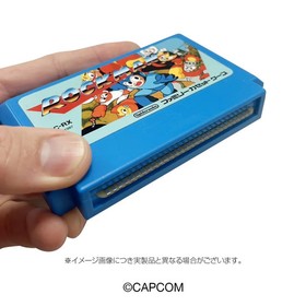 NOT A GAME CART Rockman Family Cassette Famicom Box & Storage Case Cart