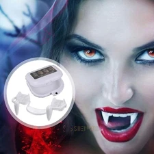 Halloween Scary Fangs Retractable Teeth for Party Cosplay Vampire Zombie Costume