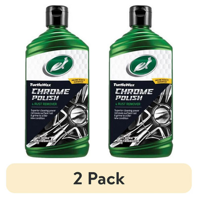 (2 pack) Turtle Wax Renew Restore Chrome Polish and Rust Remover, 10 oz