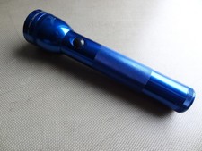 Vintage Mag-lite 2D 10" Blue Aluminum Flashlight -Made in USA -D2032895678