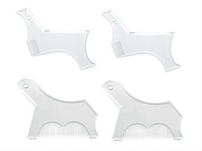 4PCS Men's Beard Shaping Tool Template, Beard Guide Shaper with Inbuilt Comb,...