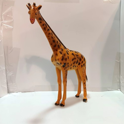 #ad Vtg Giraffe Toy Figure Africa Unmarked 1987 8quot; Tall $4.99